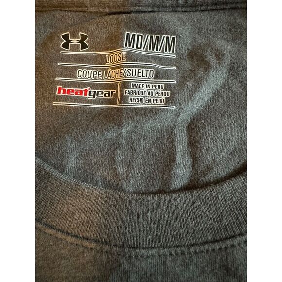 Under Amour Size Medium Men's T-shirt Heat Gear Basket Ball Tee - Picture 4 of 5